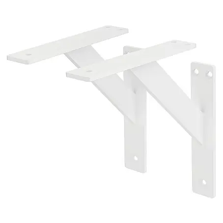 ML-Design  Metallregal Regalwinkel Weiß Regalstütze Wandkonsole Wandhalterung