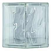 Fuchs Design Bloque de vidrio Terminación (Claro, Nube, 19 x 13,2 x 8 cm)