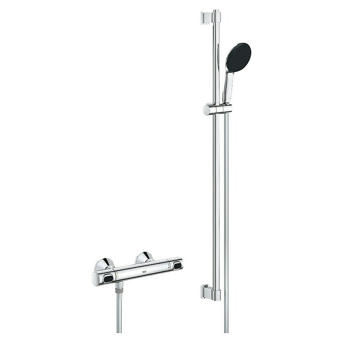 Grohe QuickFix Sistem za tuš Precision Flow  (Število vrst curkov: 1 kos, Srebrna) | 3733 - Duschsysteme mit Armatur Marke | DAFD - Brausen und Zubehör Marke | DAF - Armaturen Brausen | DA - Badausstattung/Bäderwelt | D - Sanitär | BAUHAUS
