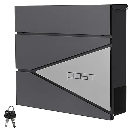 ML-Design  Wandbriefkasten Mailbox mit Zeitungsrolle für Wandmontage