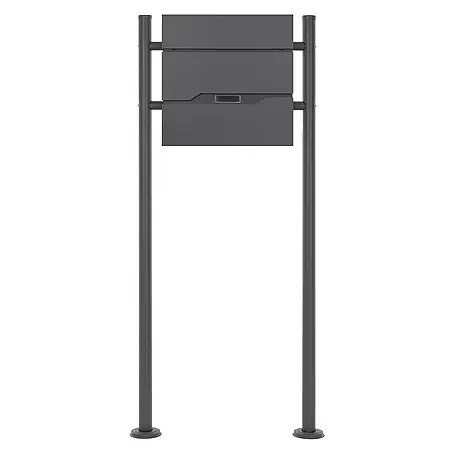 ML-Design  Standbriefkasten Briefkastenanlage mit Ständer Anthrazit 120cm Mailbox mit Pfosten