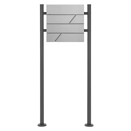ML-Design  Standbriefkasten Briefkastenanlage mit Ständer Anthrazit 120cm Mailbox mit Pfosten