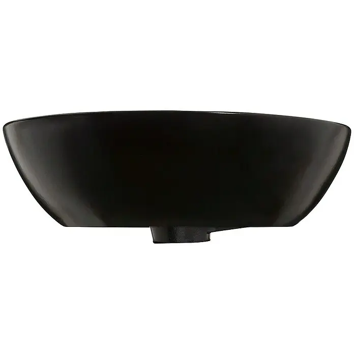 SCHÖNER WOHNEN-Kollektion Aufsatzwaschbecken Beco 38 cm Mattschwarz - 38 x 38 cm, Ohne Spezialglasur, Hahnloch: Ohne, Mit Überlauf, Mattschwarz - Elegante schwarze Waschbecken-Aufsatzschale für das Badezimmer, die durch ihr modernes Design besticht und eine stilvolle Atmosphäre schafft.