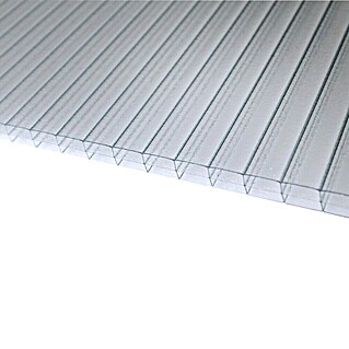 Polycarbonaatplaat (2.500 x 980 x 16 mm, Polycarbonaat, Transparant)