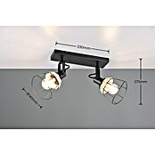 Trio Lighting Regleta Jerome (20 W, Negro, E27) | BAUHAUS