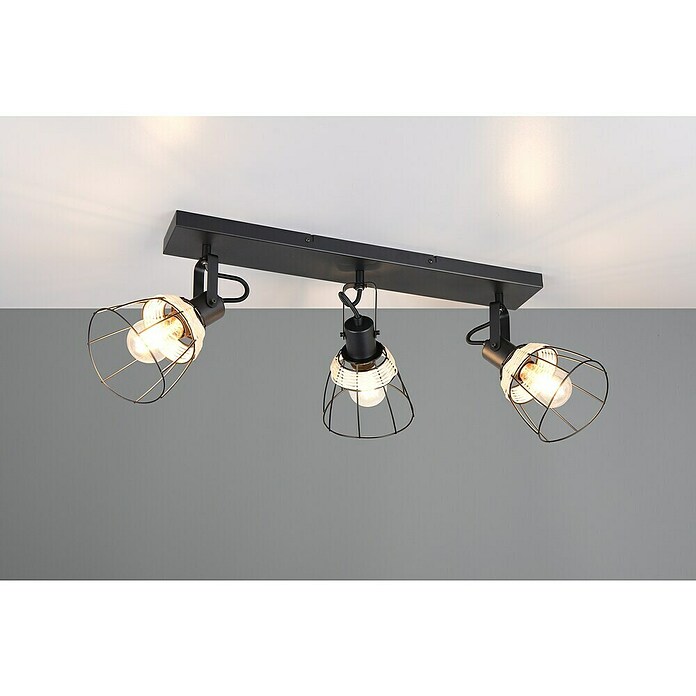 Trio Lighting Regleta Jerome (30 W, Negro, E27) | BAUHAUS