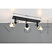 Trio Lighting Regleta Jerome (30 W, Negro, E27) | BAUHAUS