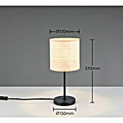 Trio Lighting Lámpara de sobremesa redonda Aimee (10 W, Ø x Al: 17 x 37 cm, Beige, E27) | BAUHAUS