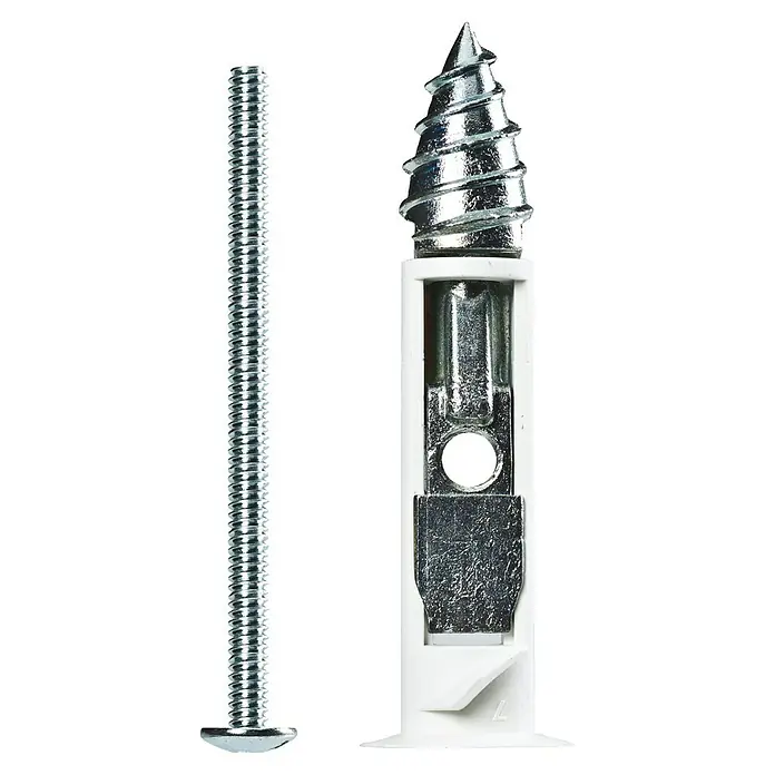 Cobra Gipskartonanker Drillertoggle - Ø x L: 5 x 75 mm, Belastbarkeit: 50 kg, 2 Stk., Kunststoff - Dübel und Schraube im Detail. Ideal für sichere Befestigungen in verschiedenen Materialien, für Heimwerker und Profis.