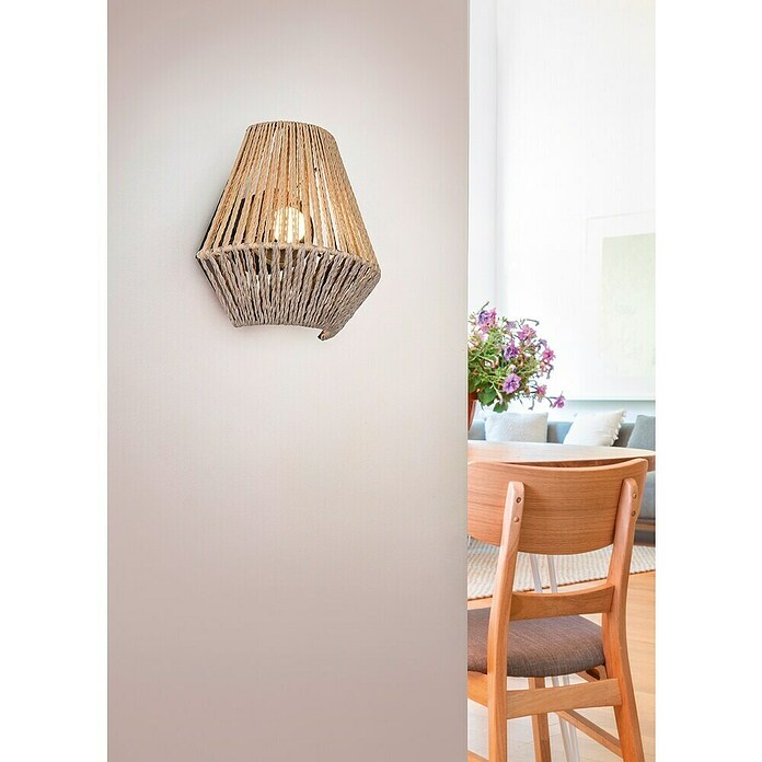 Trio Lighting Aplique de pared LED Lira (1,5 W, L x An x Al: 13 x 18,5 x 19 cm, Beige, 140 lm) | BAUHAUS