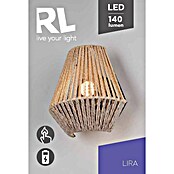 Trio Lighting Aplique de pared LED Lira (1,5 W, L x An x Al: 13 x 18,5 x 19 cm, Beige, 140 lm) | BAUHAUS