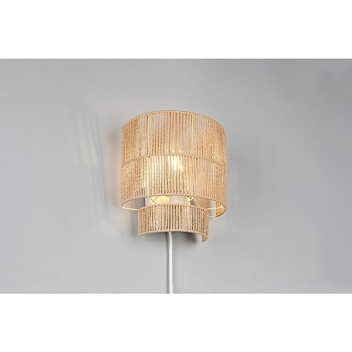 Trio Lighting Aplique de pared Satna (25 W, L x An x Al: 14 x 24,5 x 24,5 cm, Marrón, E27) | BAUHAUS