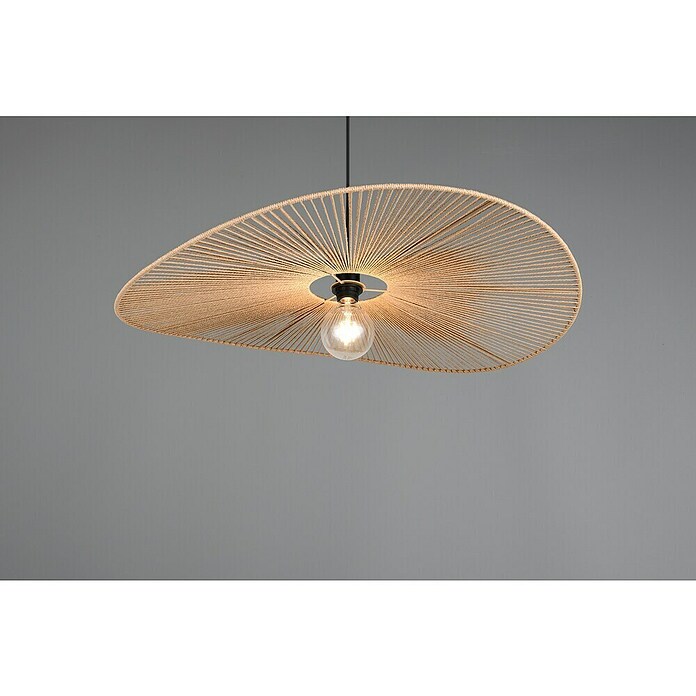Trio Lighting Lámpara colgante redonda Laurine (40 W, Ø x Al: 78 x 150 cm, Marrón, E27) | BAUHAUS