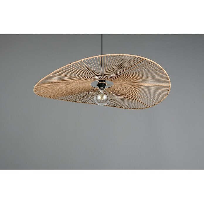 Trio Lighting Lámpara colgante redonda Laurine (40 W, Ø x Al: 78 x 150 cm, Marrón, E27) | BAUHAUS
