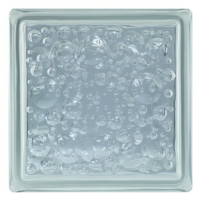 Fuchs Design Bloque de vidrio Savona (Claro, 19 x 19 x 8 cm)
