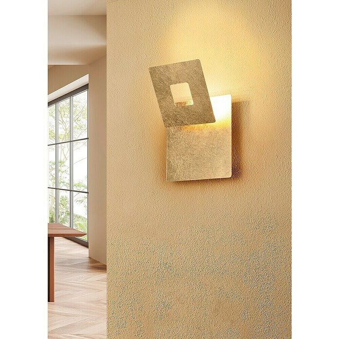 Reality Leuchten Zidna LED svjetiljka Leano  (D x Š x V: 7,2 x 18 x 18 cm, Zlatna, Topla bijela) | BAUHAUS