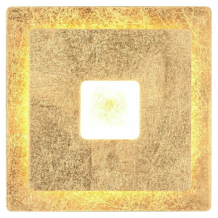 Reality Leuchten Zidna LED svjetiljka Leano  (D x Š x V: 7,2 x 18 x 18 cm, Zlatna, Topla bijela) | BAUHAUS