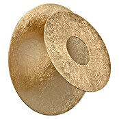 Reality Leuchten Okrugla zidna svjetiljka Leano  (Ø x V: 18 x 7,5 cm, Zlatna) | BAUHAUS