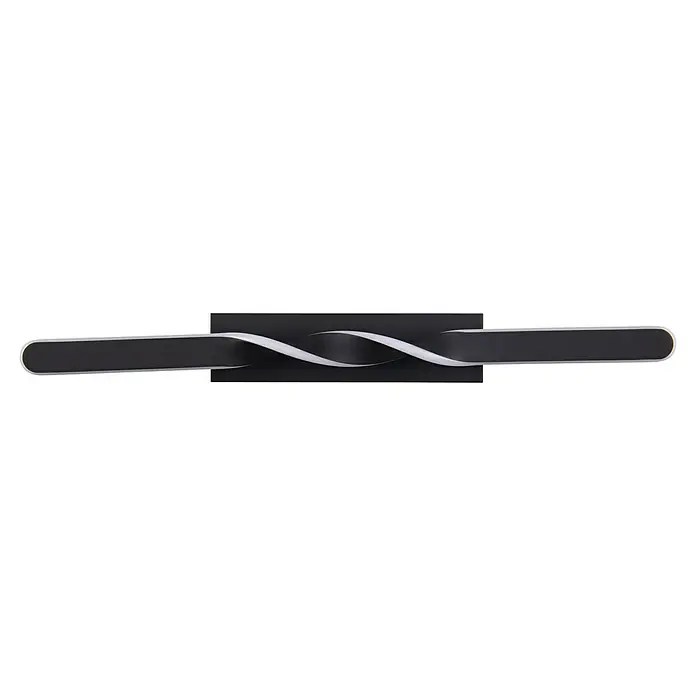 Reality Leuchten Ginko LED-Deckenleuchte - L x B x H: 9 x 79 x 12,5 cm, Schwarz/ Weiß, Warmweiß - Eine moderne Soundbar mit elegantem, spiralförmigem Design, perfekt für ein stilvolles Heimkinoerlebnis und hochwertigen Klang.
