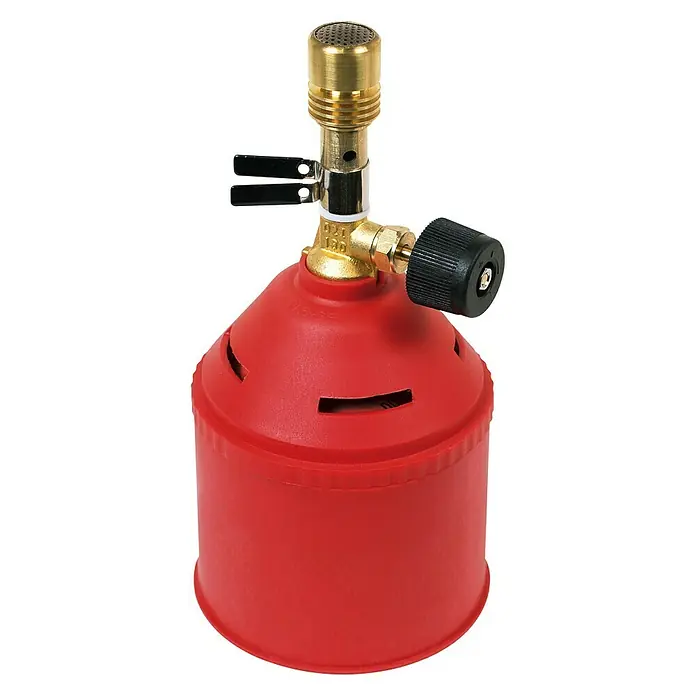 ROTHENBERGER Industrial RS 220 brander (single) | Piëzo-ontsteking | 180-360 graden draaibaar/kopbediening mogelijk | Soldeerbrander | Gasbrander voor bajonetgaspatroon