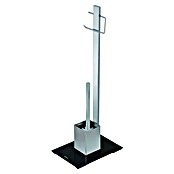 Bath Stage Conjunto de escobillero y portarrollos B-472 (Altura: 74 cm, Cromo) | BAUHAUS