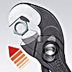 Knipex Schraubzange (Spannweite: 32 mm, Länge: 250 mm)