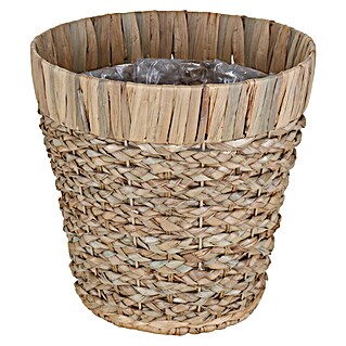 A.H.G. Pflanzkorb (Außenmaß (Ø x H): 21 x 20,5 cm, Naturmaterialien, Bananenblatt, Natur)