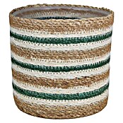 A.H.G. Pflanzkorb (Außenmaß (Ø x H): 20 x 20 cm, Naturmaterialien, Seegras, Natur/Grün) | BAUHAUS