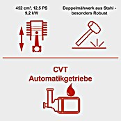 Scheppach Rasentraktor TMR452-98C-RD (452 cm³, Schnittbreite: 98 cm) | BAUHAUS