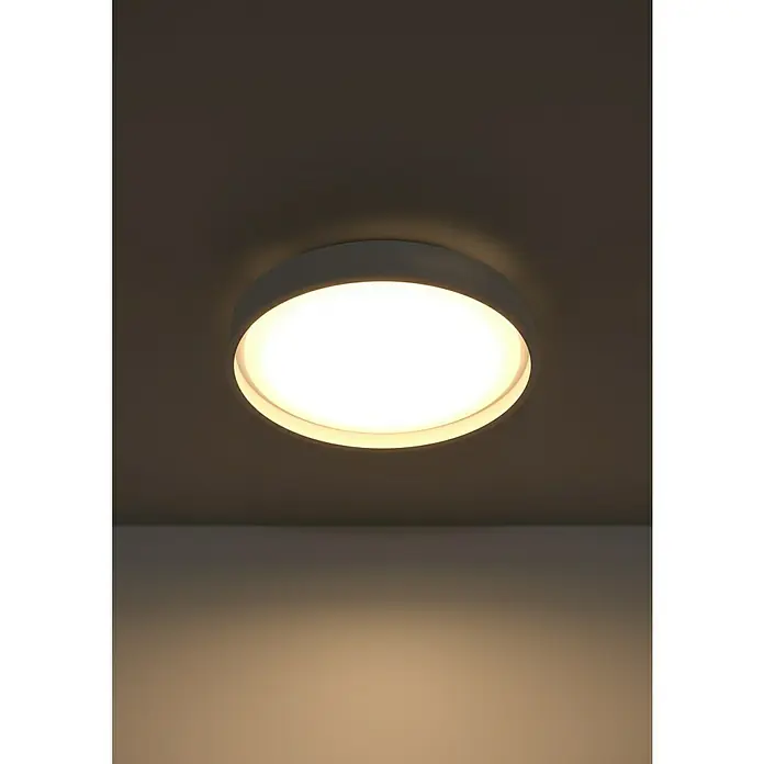 Eglo connect.z LED-Deckenleuchte rund Massignano-Z - 22 W, Ø x H: 15,75 x 2,56 cm, Weiß, RGBW - Helle Deckenleuchte mit runder Form, die eine warme und einladende Atmosphäre in jedem Raum schafft. Perfekt für moderne Wohnräume.