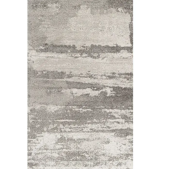 Dekoria Flachgewebeteppich - grau, creme, 170 x 120 cm - Ein detailreiches Bild eines grauen Teppichs mit einem interessanten, unregelmäßigen Muster für ein modernes Wohnambiente.