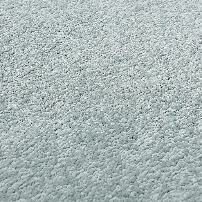 Dekoria Flachgewebeteppich - blau, 170 x 120 cm - Nahaufnahme eines hellblauen, flauschigen Teppichs, der eine weiche und einladende Textur zeigt. Ideal für Wohnräume und Schlafzimmer.