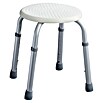 careosan Taburete de baño Easy Comfort Plus (Altura regulable: 35,5 - 51 cm, Carga soportada: 150 kg, Blanco)