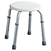 careosan Taburete de baño Easy Comfort Plus (Altura regulable: 35,5 - 51 cm, Carga soportada: 150 kg, Blanco)