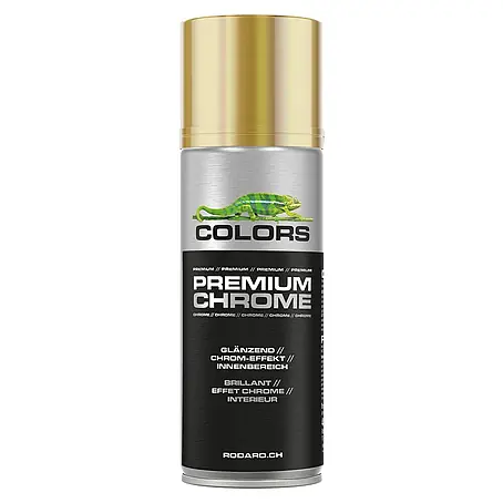 Colors  Farbspray Sprühlack 400ml Gold Chromeffekt Glanz
