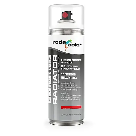 RodaColor  Farbspray Heizkörperspray Sprühlack 400ml Weiss