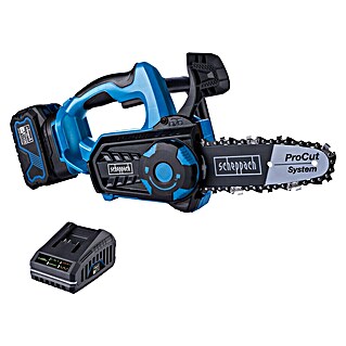 Scheppach IXES 20V Motosierra de batería BC-TCS200-X Set L (20 V, 4 Ah, Iones de litio, 1 batería, Longitud de la cuchilla: 20 cm)