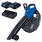 Scheppach IXES 20V Soplador/Aspirador de batería BC-BLV720-X Set S2 (40 V, 2 baterías, 2 Ah, Potencia de soplado: 720 m³/min, Velocidad de soplado: 210 km/h) | BAUHAUS