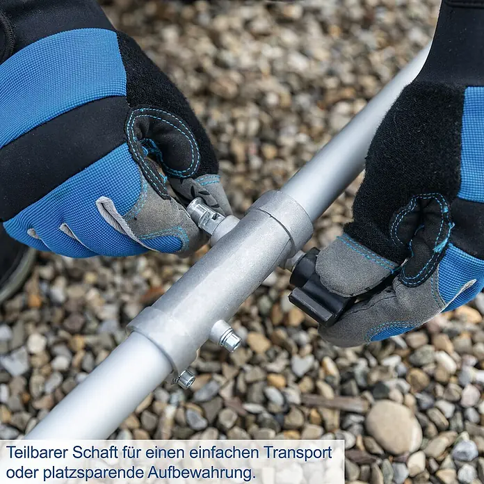 Scheppach IXES 20V Akku-Freischneider BC-BCH380/40-X Set L - 40 V, 4 Ah, 2 Akkus, Schnittbreite Faden: 38 cm, Schnittbreite Messer: 25,5 cm - Teilbarer Schaft für einfachen Transport.\n