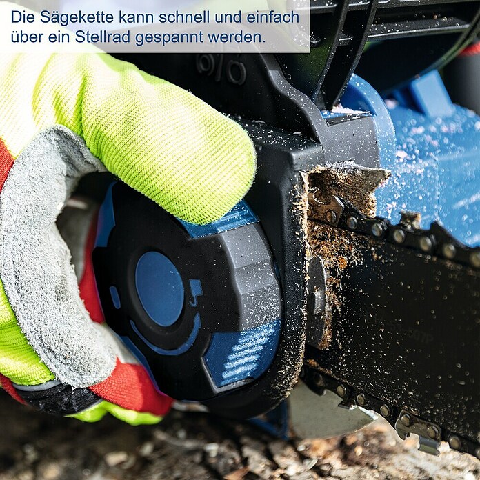 Scheppach IXES 20V Akku-Kettensäge BC-CS355DUO-X Set XL2 (40 V, 4 Ah, Li-Ionen, 2 Akkus) | BAUHAUS