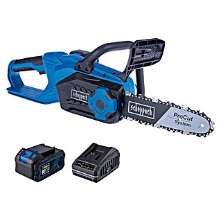 Scheppach IXES 20V Akku-Kettensäge C-CS254-X Set L (20 V, 4 Ah, Li-Ionen, 1 Akku, Schwertlänge: 20 cm)