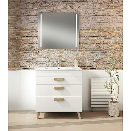Conjunto de mueble de baño Danubio con lavabo Titán