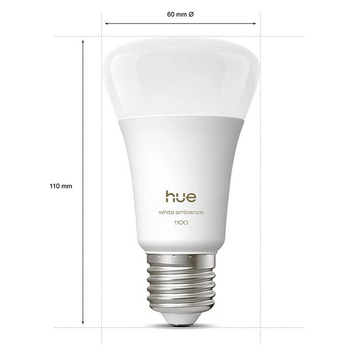 Philips Hue Smart-ledlamp White Ambiance 1100 (E27, Dimbaar, 1.100 lm, 13,5 W) | BAUHAUS