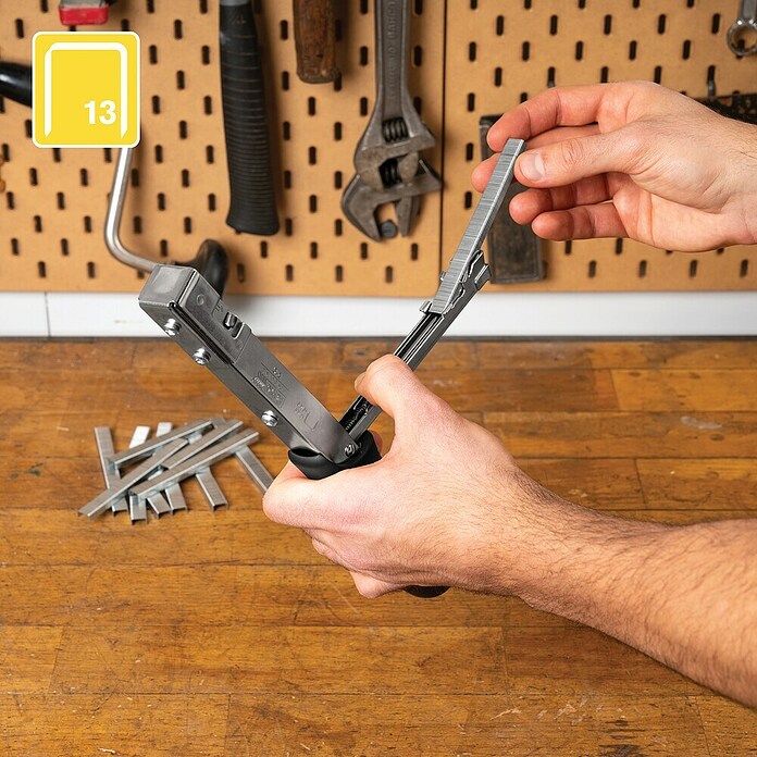 Rapid Hammertacker R19 (Klammertiefe: 4 mm - 6 mm, Geeignet für: Feindrahtklammer Typ 53) | BAUHAUS