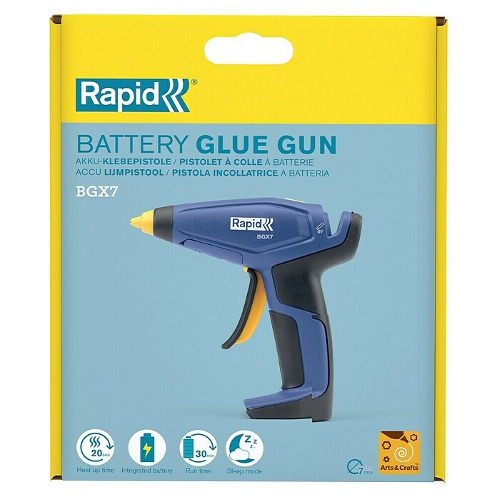 Rapid Akku-Heißklebepistole BGX7 (Durchmesser Klebepatrone: 7 mm, 1 Akku, 3,6 V) | BAUHAUS