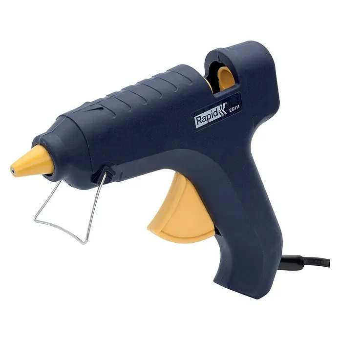 Rapid Heißklebepistole EG111 - 250 W, Durchmesser Klebepatrone: 12 mm, 160 °C - 180 °C - Heißklebepistole von Rapid EG111 für Bastelarbeiten und Reparaturen. Zuverlässiges Werkzeug für präzises Auftragen von Klebstoff.