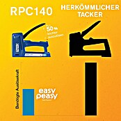 Rapid Handtacker RPC140 (Klammertiefe: 6 mm - 16 mm, Geeignet für: Flachdrahtklammern Nr. 140) | BAUHAUS