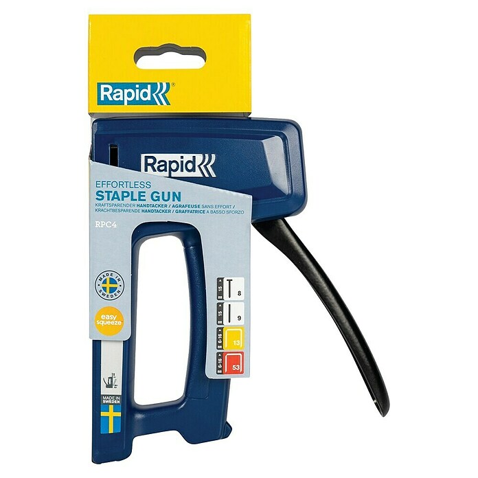 Rapid Combi handtacker RPC4 (Nietdiepte: 6 mm - 16 mm, Geschikt voor: Dundraadnieten type 53) | BAUHAUS