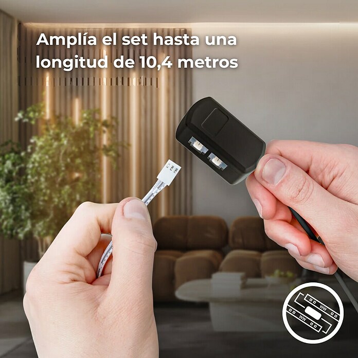 Briloner Kit de iniciación Pimp Your Panel (2.625 mm, Blanco cálido, 1.300 lm) | BAUHAUS