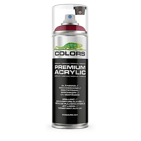 Colors  Farbspray Premium Acrylic Sprühfarbe 400ml RAL 3003 Rubinrot Glanz